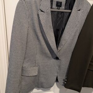 J. Crew Black & White Houndstooth Men's Blazer